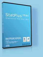 Statistical package for Mac. Excel add-in.